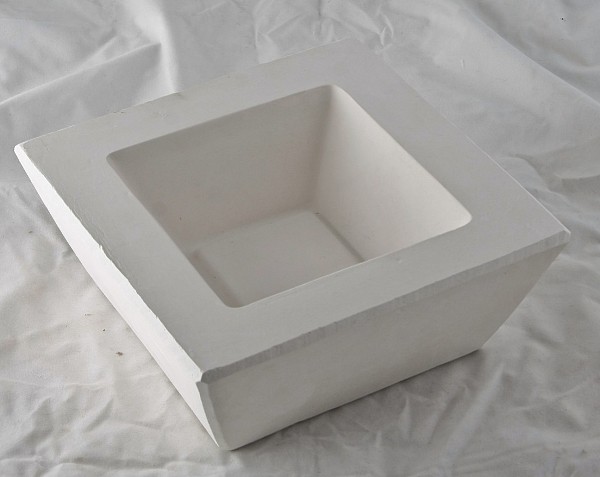 forma gipsowa - miseczka kwadratowa