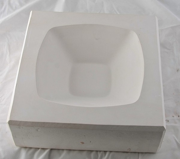 forma gipsowa - miska kwadratowa zaokrąglona