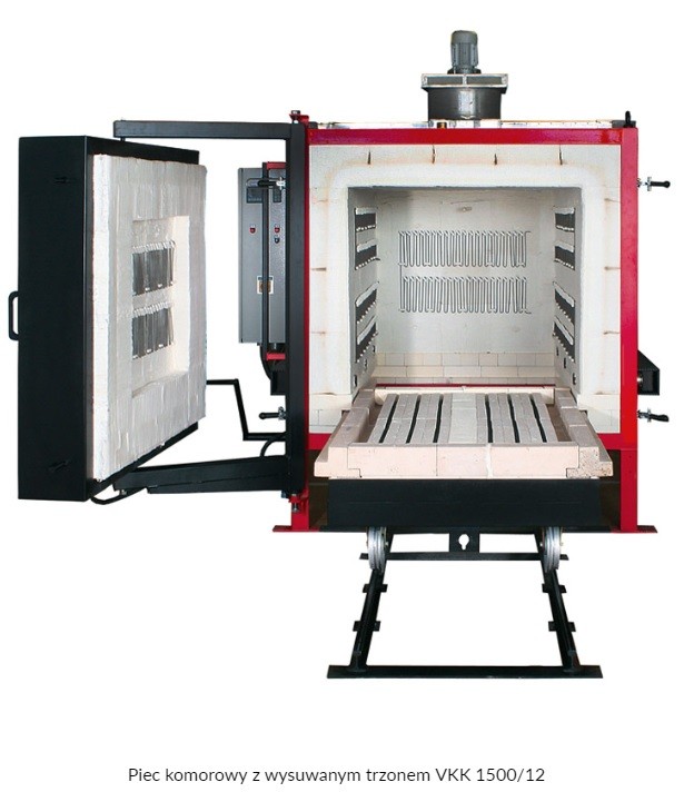 Piec z wysuwanym trzonem VKK do 1280 / 1340 °C