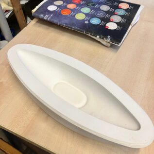 forma gipsowa - miska łódka mała